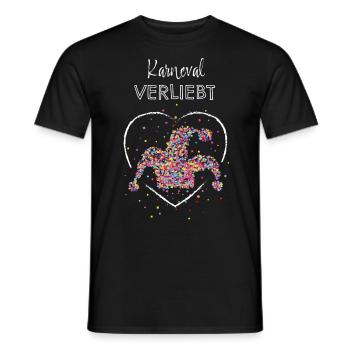 Karnevalfan Fasching Kostümersatz 5. Jahreszeit - Männer T-Shirt - Schwarz - Vorne - AI Model Male 178 light (178cm)