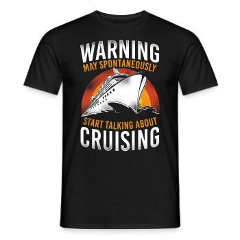 Croisière Vacances Rétro Vintage - T-shirt homme - noir - Devant - AI Model Male 178 light (178cm)