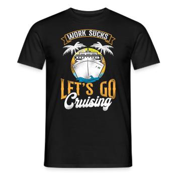 Cruise Ship Vacation Retro Vintage - Männer T-Shirt - Schwarz - Vorne - AI Model Male 178 light (178cm)