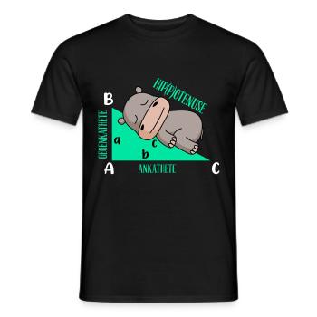 Lutiges Math Design Hipotenuse - T-shirt homme - noir - Devant - AI Model Male 178 light (178cm)