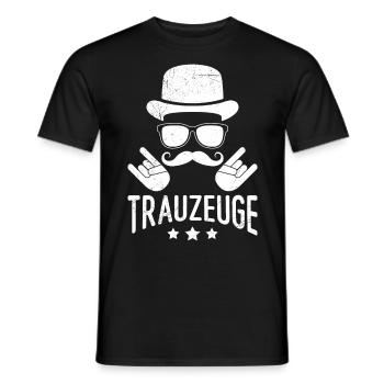 Trauzeuge Mann Hochzeit - Männer T-Shirt - Schwarz - Vorne - AI Model Male 178 light (178cm)
