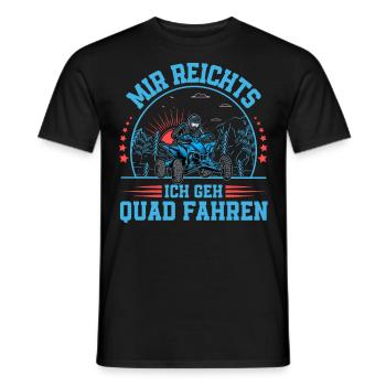 Quad ATV Offroad Quadfahrer - Männer T-Shirt - Schwarz - Vorne - AI Model Male 178 light (178cm)