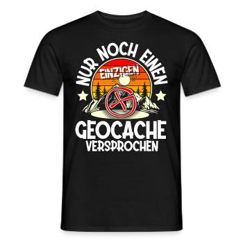 Geocaching Geocacher Geocache - Männer T-Shirt - Schwarz - Vorne - AI Model Male 178 light (178cm)