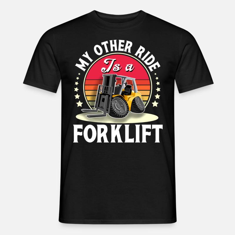 Staplerfahrer Gabelstapler Lagerist - Männer T-Shirt - Schwarz