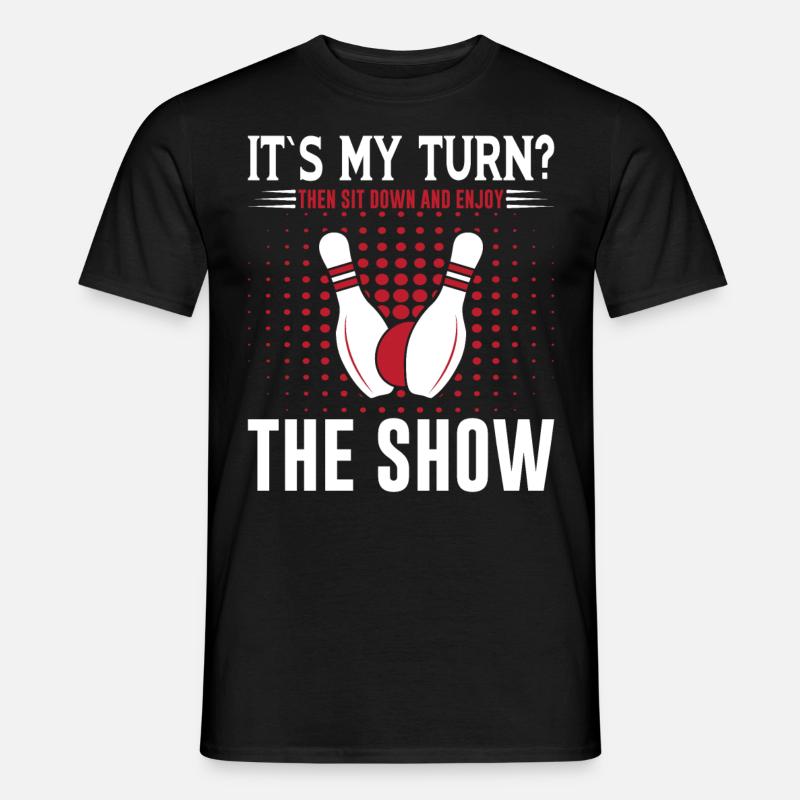 Bowling - Männer T-Shirt - Schwarz