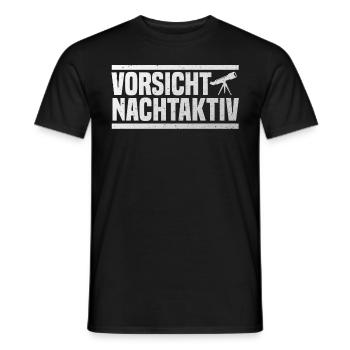 astronomie nachtaktiv - Männer T-Shirt - Schwarz - Vorne - AI Model Male 178 light (178cm)