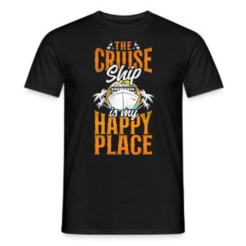 Croisière Vacances Vintage Le - T-shirt homme - noir - Devant - AI Model Male 178 light (178cm)