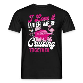 Cruise Ship Vacation Friends - Men's T-Shirt - black - Front - AI Model Male 178 light (178cm)