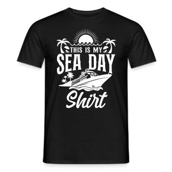 Cruise Ship Vacation This Is My - Men's T-Shirt - black - Front - AI Model Male 178 light (178cm)