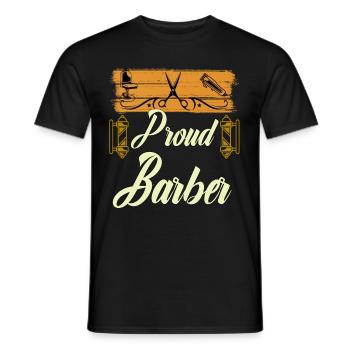 Barbier Barbier Chemise Barbier Idée Cadeau - T-shirt homme - noir - Devant - AI Model Male 178 light (178cm)