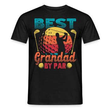 Retro Bester Opa Golfer Golfen - Männer T-Shirt - Schwarz - Vorne - AI Model Male 178 light (178cm)