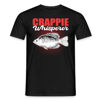 Crappie Whisperer Crappie Fishing Fish Hunting - Men's T-Shirt - black - Front - AI Model Male 178 light (178cm)