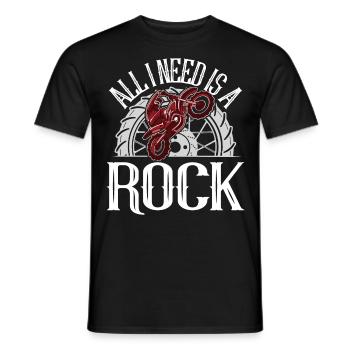 Motocross - T-shirt uomo - nero - Fronte - AI Model Male 178 light (178cm)