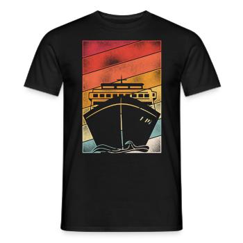 Croisière Vacances Rétro Vintage - T-shirt homme - noir - Devant - AI Model Male 178 light (178cm)