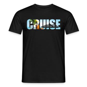 Croisière vacances croisière - T-shirt homme - noir - Devant - AI Model Male 178 light (178cm)