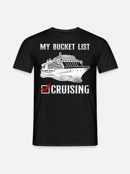 Cruise Ship Vacation Vintage - Männer T-Shirt - Schwarz