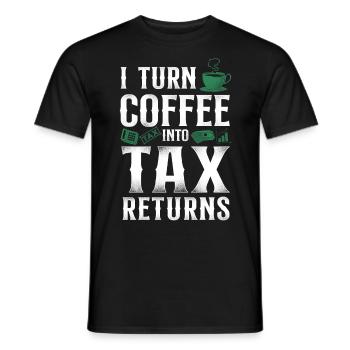 Accountant Bookkeeper Accounting - Männer T-Shirt - Schwarz - Vorne - AI Model Male 178 light (178cm)