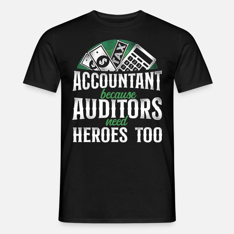 Accountant Bookkeeper Accounting - Männer T-Shirt - Schwarz