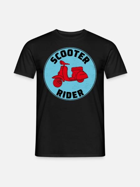 Scooter Rider Scooter motorcykel knallert cykel - Mænd T-shirt - sort