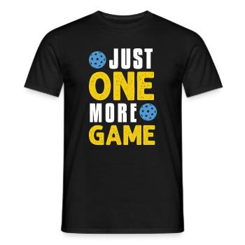 Just One More Game Funny Pickleball - Men's T-Shirt - black - Front - AI Model Male 178 light (178cm)