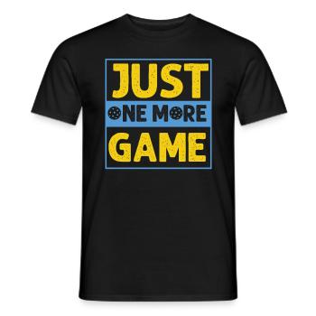 Just One More Game Funny Pickleball - Men's T-Shirt - black - Front - AI Model Male 178 light (178cm)