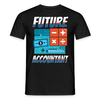 Comptable Comptable Comptable Comptabilité - T-shirt homme - noir - Devant - AI Model Male 178 light (178cm)