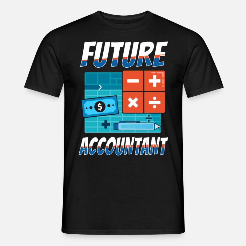 Accountant Bookkeeper Accounting - Männer T-Shirt - Schwarz