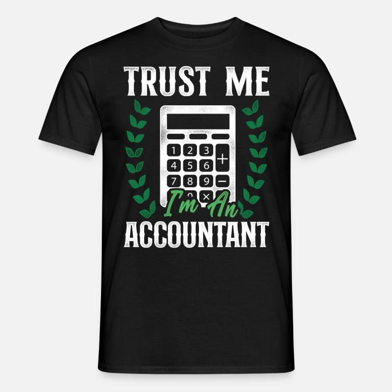 Accountant Bookkeeper Accounting - Männer T-Shirt - Schwarz