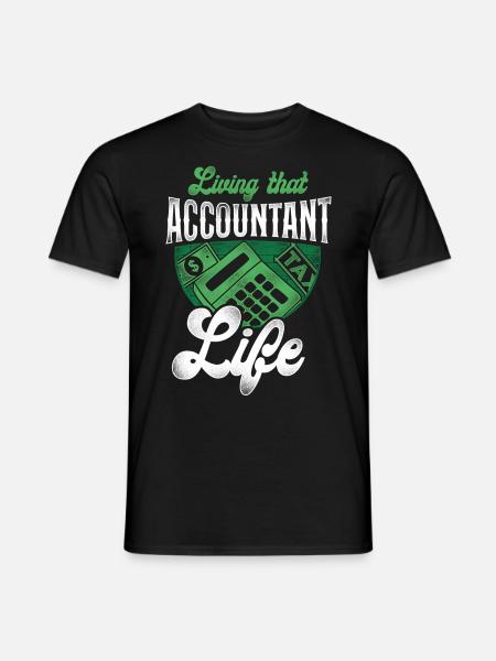 Accountant Bookkeeper Accounting - Men's T-Shirt - black