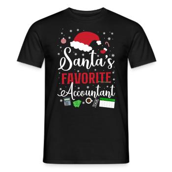 Accountant Bookkeeper Accounting - Men's T-Shirt - black - Front - AI Model Male 178 light (178cm)