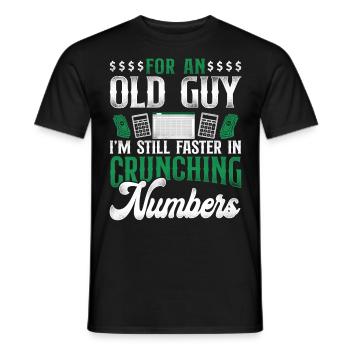 Comptable Comptable Comptable Comptabilité - T-shirt homme - noir - Devant - AI Model Male 178 light (178cm)