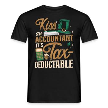 Accountant Bookkeeper Accounting - Men's T-Shirt - black - Front - AI Model Male 178 light (178cm)
