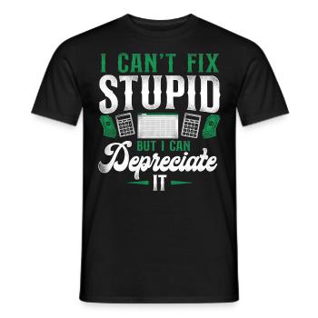 Comptable Comptable Comptable Comptabilité - T-shirt homme - noir - Devant - AI Model Male 178 light (178cm)
