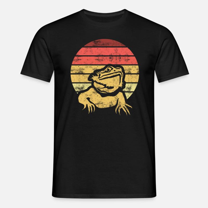 Retro Lizard Lizard - Men's T-Shirt - black