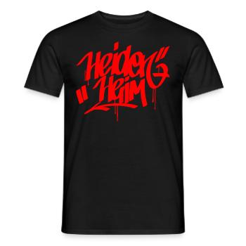 Heidenheim Tag rot - Männer T-Shirt - Schwarz - Vorne - AI Model Male 178 light (178cm)