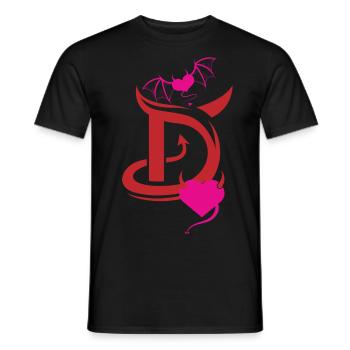Teufel Baphomet Gothic Hexe Okkult T-Shirt - Männer T-Shirt - Schwarz - Vorne - AI Model Male 178 light (178cm)