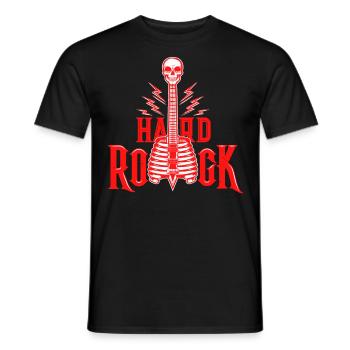 Musik Hardrock Heavy Metal Rock Konzert Festival - Männer T-Shirt - Schwarz - Vorne - AI Model Male 178 light (178cm)