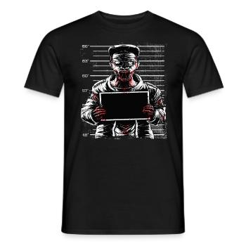Skelett Totenkopf Schwarz - Männer T-Shirt - Schwarz - Vorne - AI Model Male 178 light (178cm)