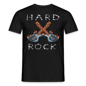 Musik Hardrock Heavy Metal Rock Konzert Festival - Männer T-Shirt - Schwarz - Vorne - AI Model Male 178 light (178cm)