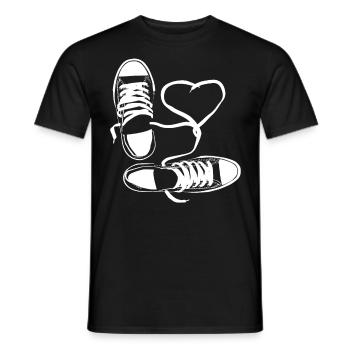 Schuh Schuhe Sportschuh Sneaker Halbschuh - Männer T-Shirt - Schwarz - Vorne - AI Model Male 178 light (178cm)