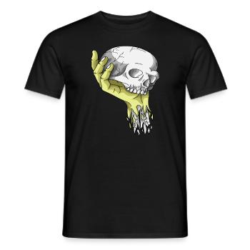 Skelett Totenkopf Schwarz - Männer T-Shirt - Schwarz - Vorne - AI Model Male 178 light (178cm)