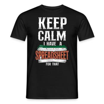 Comptable Comptable Comptable Comptabilité - T-shirt homme - noir - Devant - AI Model Male 178 light (178cm)