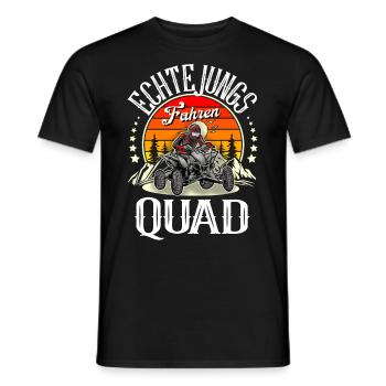 Quad ATV Offroad Quadfahrer - Männer T-Shirt - Schwarz - Vorne - AI Model Male 178 light (178cm)