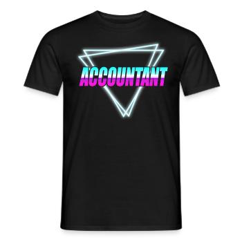 Comptable Comptable Comptable Comptabilité - T-shirt homme - noir - Devant - AI Model Male 178 light (178cm)