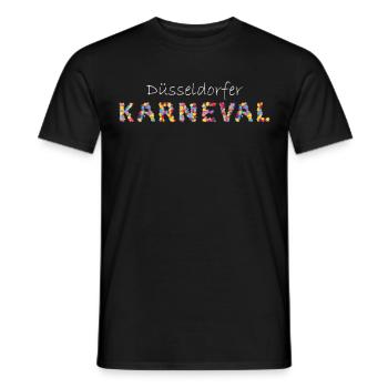 Düsseldorfer Karneval Koneffti Narr Närrin Jeck - Männer T-Shirt - Schwarz - Vorne - AI Model Male 178 light (178cm)