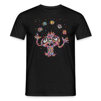 Karneval Fasching 5. Jahreszeit Kostümersatz - Männer T-Shirt - Schwarz - Vorne - AI Model Male 178 light (178cm)