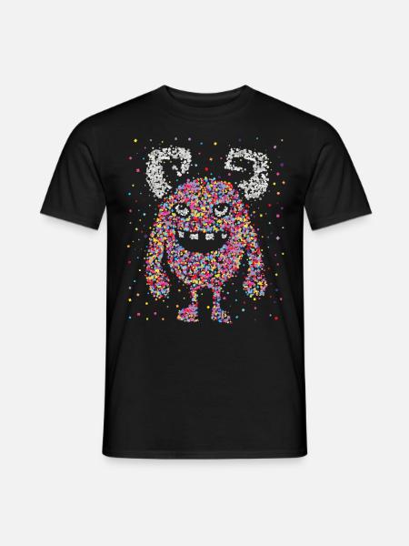 Karneval Fasching Konfetti Monster Kölle Alaaf - Männer T-Shirt - Schwarz