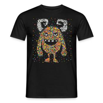 Confettis Monster Cologne Carnaval Kölle Confetti - T-shirt homme - noir - Devant - AI Model Male 178 light (178cm)