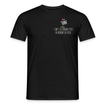 Je n’aime pas les gens du matin ou les matins ou les gens - T-shirt homme - noir - Devant - AI Model Male 178 light (178cm)