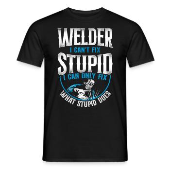 Welder Welding Vintage Welder I - Männer T-Shirt - Schwarz - Vorne - AI Model Male 178 light (178cm)